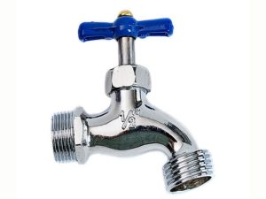 Llave chorro 1/2 pulgadas,Zinc,Verde/Dorado,Montaje a pared,Rosca 1/2 resistente Llave de paso croma