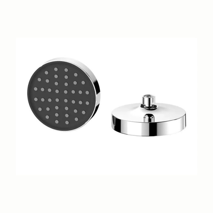 Regadera metálica redonda,Acabado cromado, medida 6", incluye tubo en L de 16 Regadera redonda,Metal