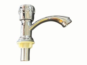 Llave para lavamanos de aluminio,Acabado cromado, medida 1/2" 7.5 cm de alto Llave para lavamanos me