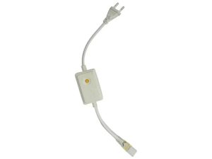 Conector interno 90° grosor 1.8mm, acero galvanizado en ambas caras, incluye Cable alimentador con i