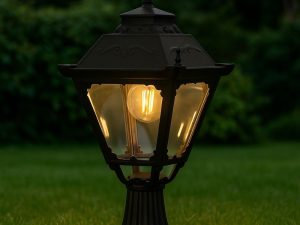 Color BK negro arenoso, dimensiones: 17.5xH36 cm, casquillo: E27x1x40W, FAROL EXT 40W E27 IP44 48*22