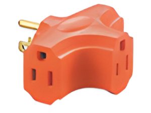 Multicontacto eléctrico 6 salidas con polo a tierra, marfil, 11 cm x 9 cm, 125V 15A, Multicontacto e