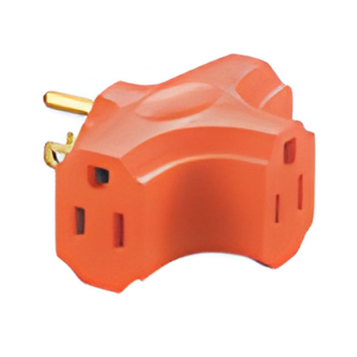 Multicontacto eléctrico 6 salidas con polo a tierra, marfil, 11 cm x 9 cm, 125V 15A, Multicontacto e