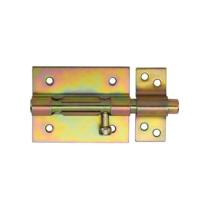 Pasador corredizo metálico para puerta, 3.5 × 25 cm. Pasador corredizo metálico para puerta, 6 × 7 c