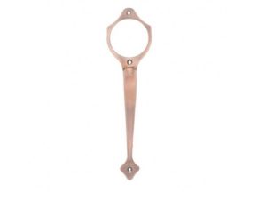 Pasador corredizo metálico para puerta, 6 × 14 cm. Soporte metálico para puerta extintor color cobre