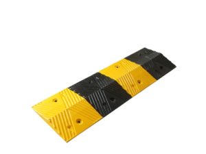 Tope de estacionamiento de hule 1.83×0.15×0.09 m, alta resistencia. Túmulo de hule 100×35×4.5 cm, id