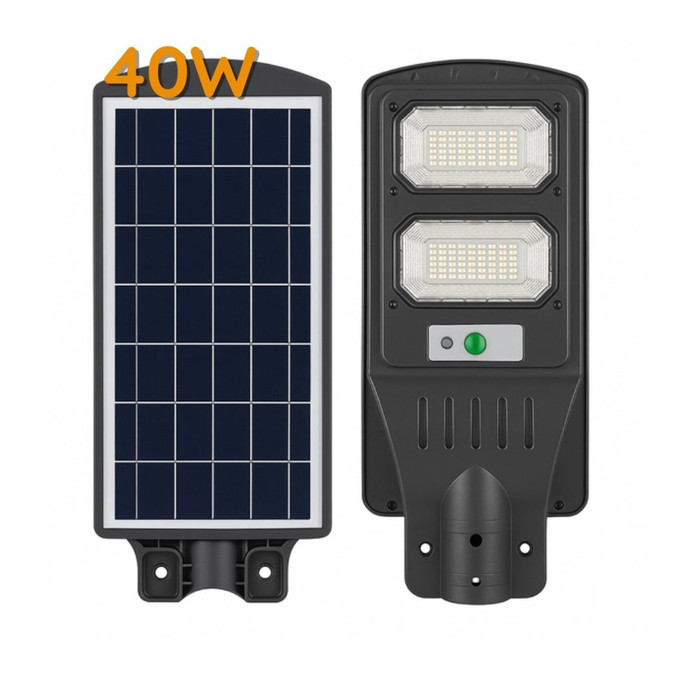 LUZ/CALLE LED CON PANEL SOLAR 90W 6000 40W Panel fotovoltaico poli 6V 6W, batería LiFePO4 3.2V 5000m