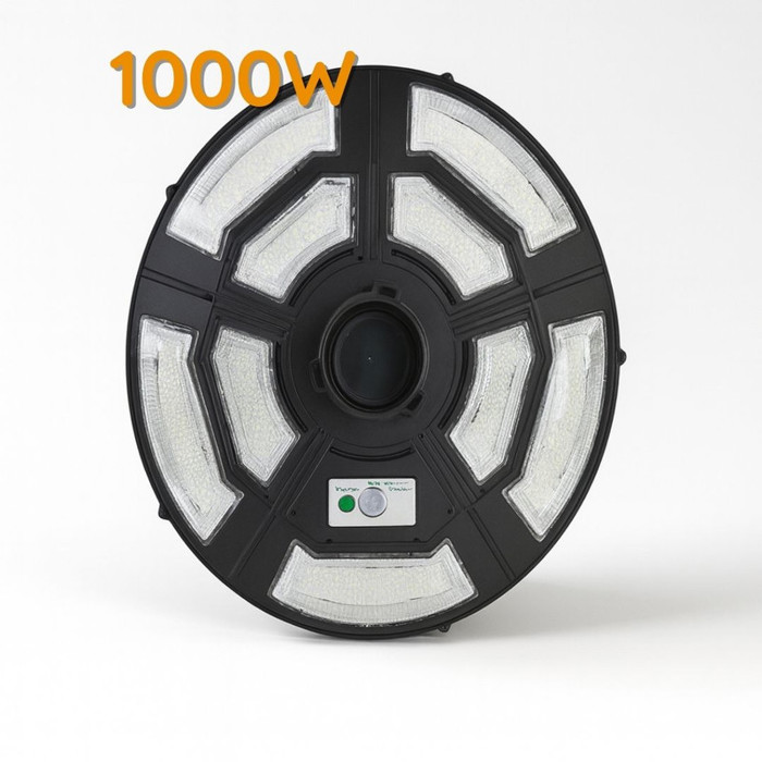 Lámpara solar LED suburbana 800W con panel solar integrado, iluminación de alta Pot: 1000W (real: 8W