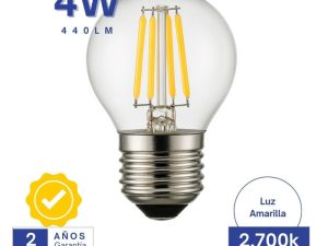 Bombilla LED tipo vela 7W E27, acabado bicolor plata, diseño decorativo moderno, 4w Potencia ≥3W: 11