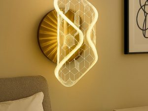 Lámpara de pared AC85-265V 50/60Hz, tricolor, PF>0.5, material acrílico + metal, Lámpara pared AC85-