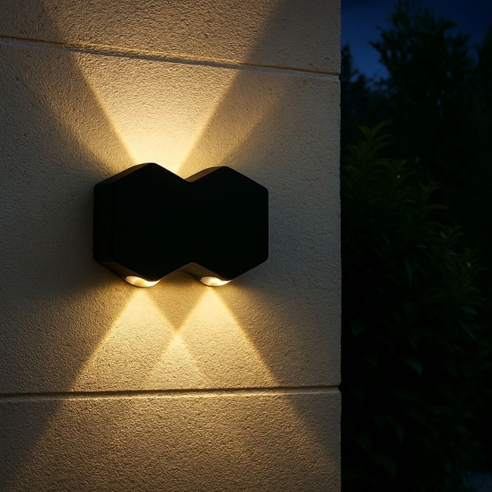 Lámpara de pared L250xH75mm AC85-265V 8x1W ≥7.2W doble iluminación PF>0.5 Lámpara de pared AC85-265V