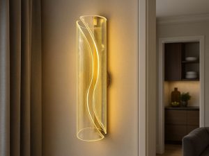 Lámpara de pared AC85-265V 50/60Hz, tricolor, PF>0.5, material acrílico + metal, Lámpara de pared AC