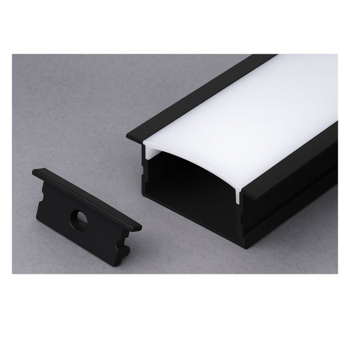 Canal de aluminio 3m, 19x14.4mm, espesor 0.6mm, aluminio 6063-T5, superficie Canal de aluminio 3m, 1