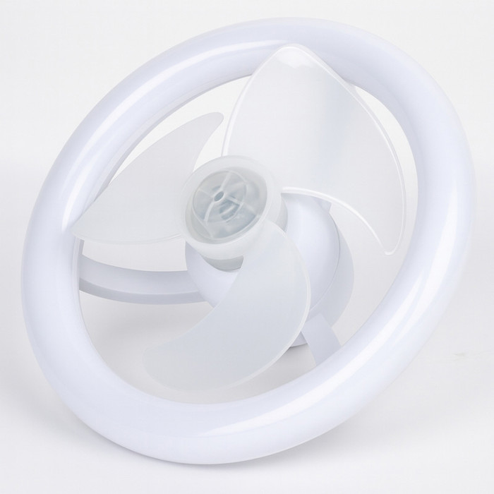 Voltaje: 85-265V 50/60Hz, potencia: 5W. Material: ABS+PP, color: blanco. Tamaño del Ventilador LED 3