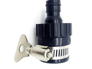 Conector rápido para agua 1/2” a 3/4” color naranja con gris, adaptador para Conector universal para