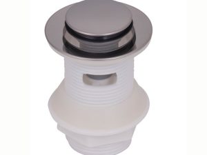 Tapón para lavamanos,Acabado cromado, con cadena de seguridad, medida 1 1/4" Desagüe para lavamanos