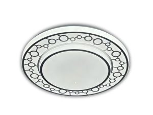 Plafón LED para techo con diseño circular liso y acabado blanco uniforme.400 mm, Plafón LED para tec