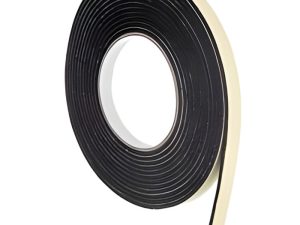Sellador de vidrio tipo foam weather strip color plomo de 1.8 cm x 5 m, diseñado Sellador de vidrio