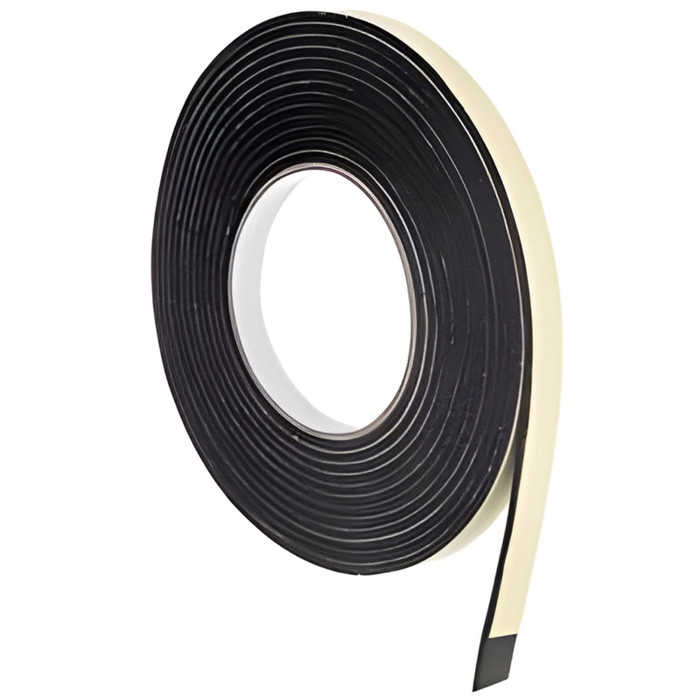 Sellador de vidrio tipo foam weather strip color plomo de 1.8 cm x 5 m, diseñado Sellador de vidrio