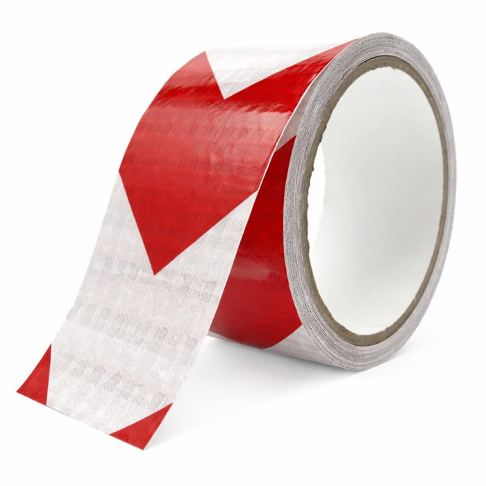 Cinta PVC de señalización rojo/amarillo de 5 cm x 5 m, ideal para marcar zonas de Cinta PVC de señal