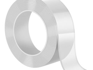 Cinta nano transparente de doble cara de 12 mm x 2 m, ideal para fijación discreta Cinta nano transp