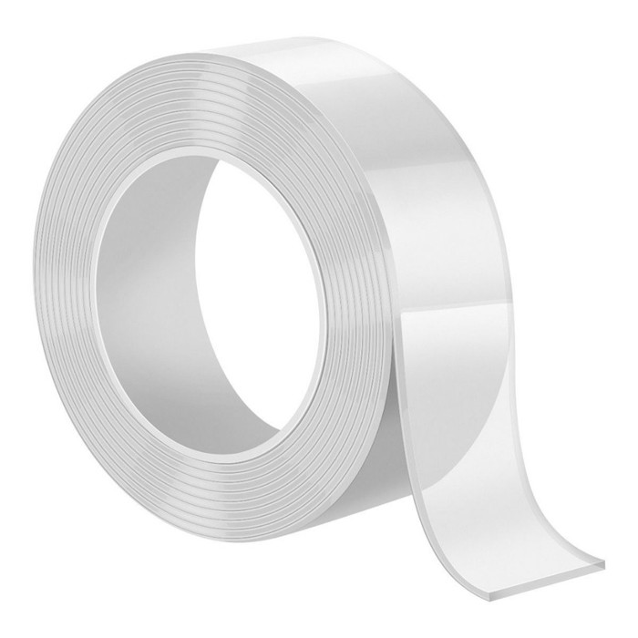 Cinta nano transparente de doble cara de 12 mm x 2 m, ideal para fijación discreta Cinta nano transp