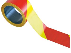 Cinta PVC de señalización negro/amarillo de 5 cm x 5 m, diseñada para Cinta PVC de señalización rojo