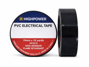 Cinta aislante PVC negra, espesor 0.18 mm, 19 mm x 10 m, uso eléctrico, marca Cinta aislar ducto neg