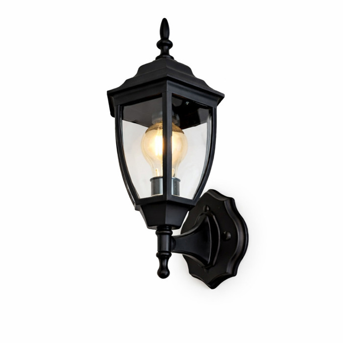 Farol de pared para exterior, diseño clásico con cubierta protectora, ideal para Farol de pared para