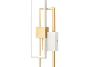 Lámpara de pared PASCAL 1 acero marrón antiguo con vidrio beige, 1×E14 máx 60 Lámpara LED de pared c