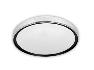 Plafón LED para techo con diseño circular texturizado y centro decorativo tipo Plafón LED para techo
