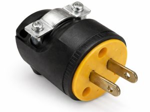 Espiga eléctrica tipo B con cuerpo aislante y terminales de cobre, diseñada para Espiga eléctrica ti