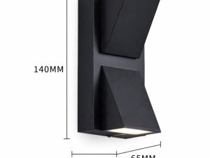 Lámpara de pared para exterior, diseño moderno tipo cubo, ideal para iluminación Lámpara LED para pa